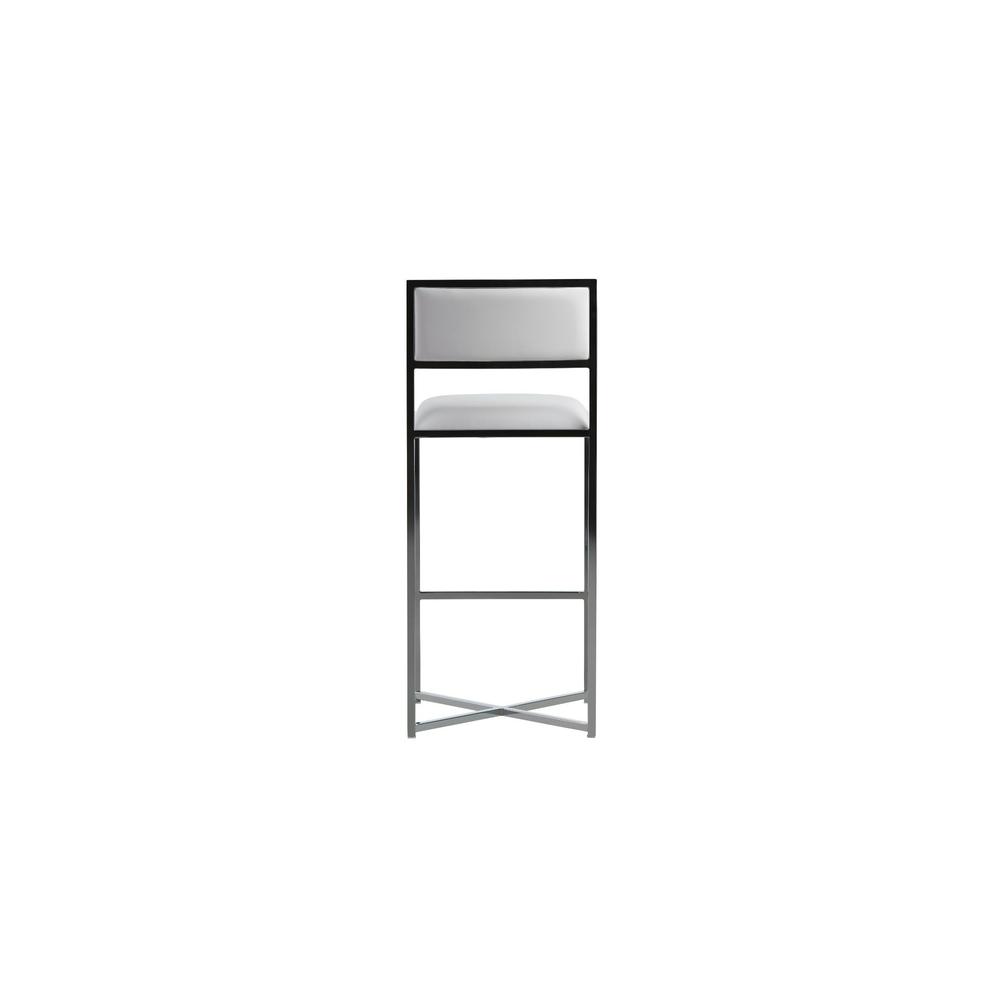 Amalfi X-Base Bar Stool in White, set of 2. Picture 4