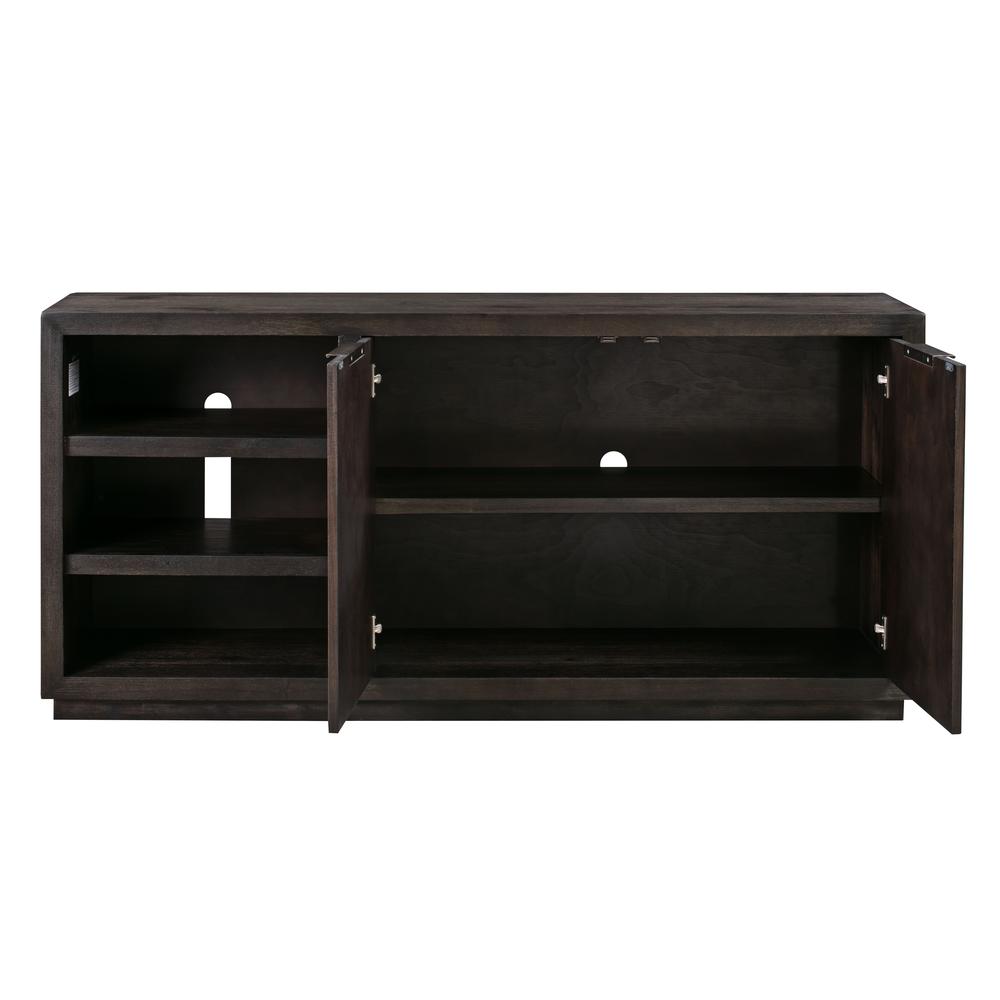 Oxford 64 inch Two Drawer Two Shelf Media Console in Basalt Grey. Picture 5