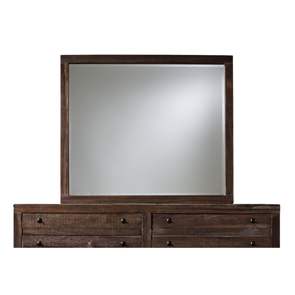 Townsend Solid Wood Mirror in Java. Picture 1
