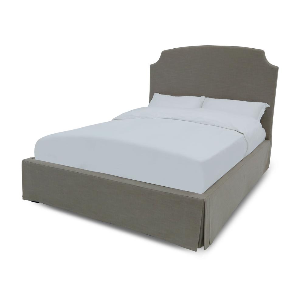 Laurel UpholsteredSkirted Storage Panel Bed in Wheat. Picture 4