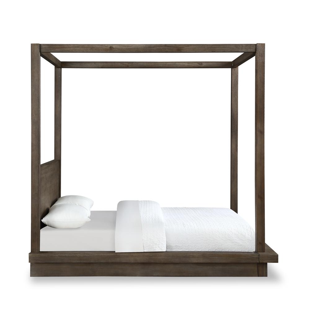 Melbourne Wood Canopy Bed in Dark Pine. Picture 6