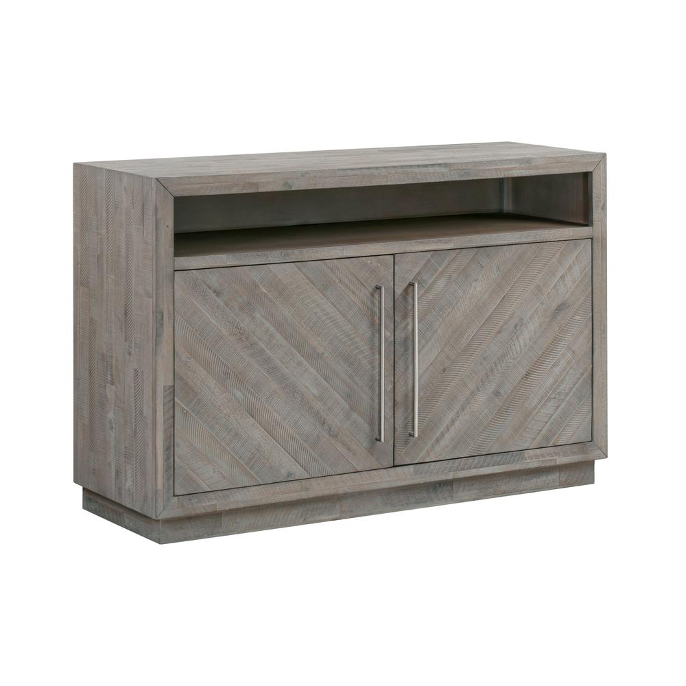 Alexandra Solid Wood 54 inch Media Console in Rustic Latte. Picture 6