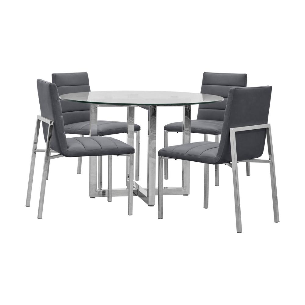 Amalfi Metal Back Chair in Cobalt, set of 2. Picture 3