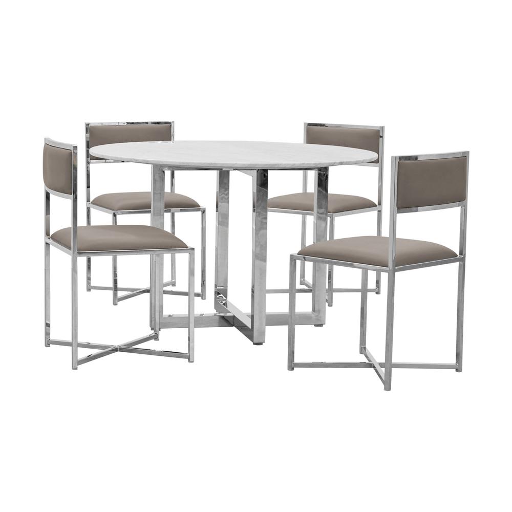 Amalfi X-Base Chair in Taupe, set of 2. Picture 5