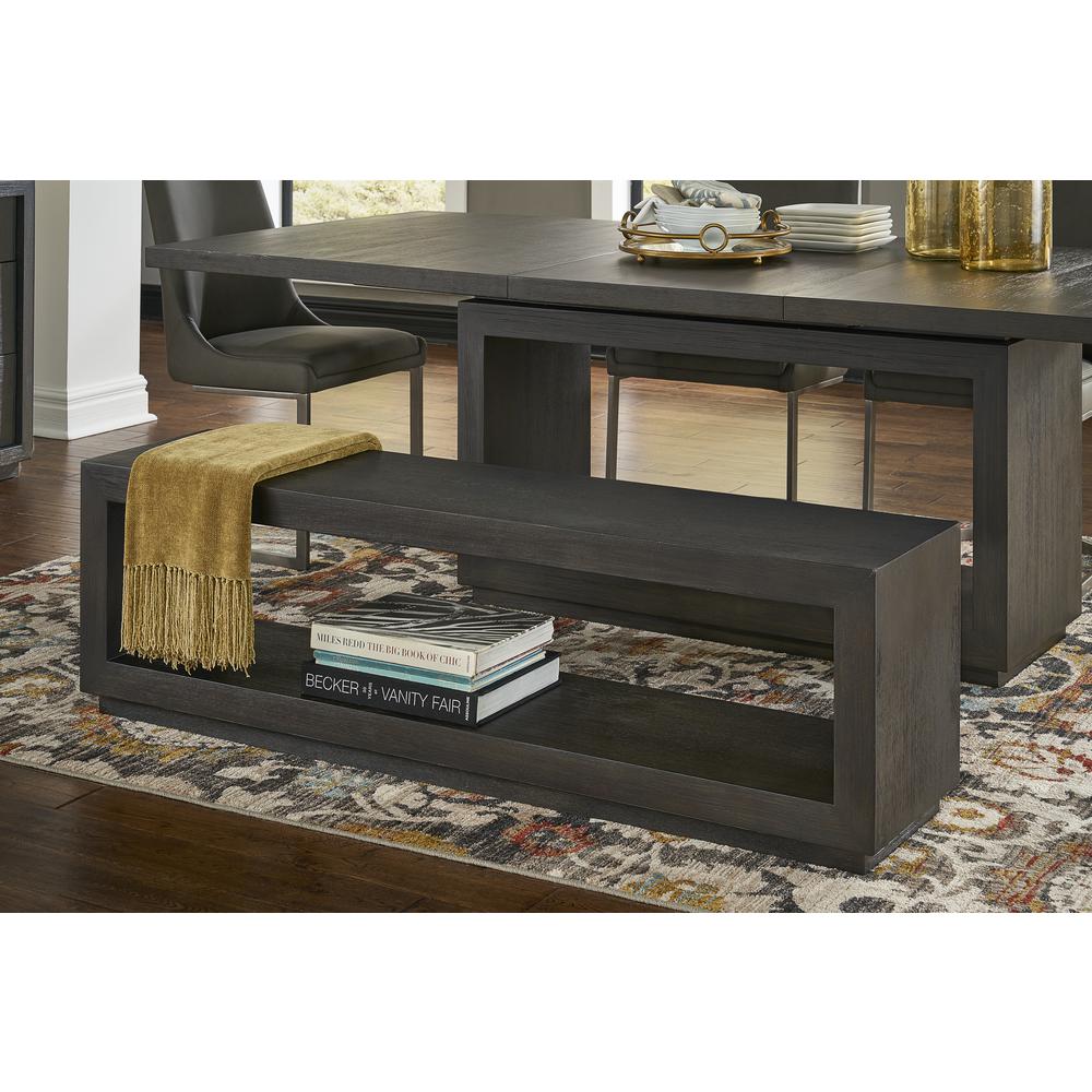 Oxford Dining Bench in Basalt Grey. Picture 1
