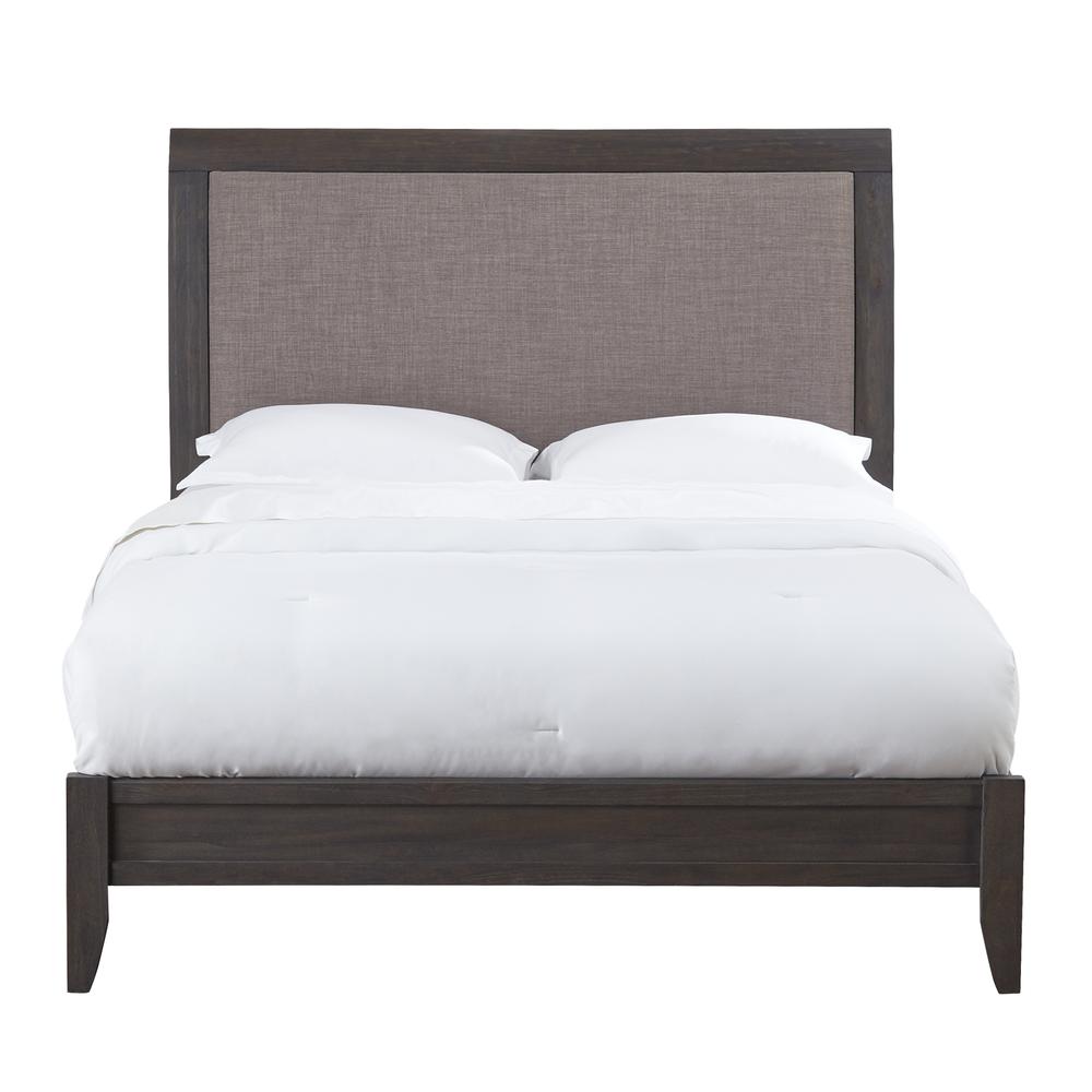 City II Upholstered Sleigh Bed in Basalt Gray. Picture 4