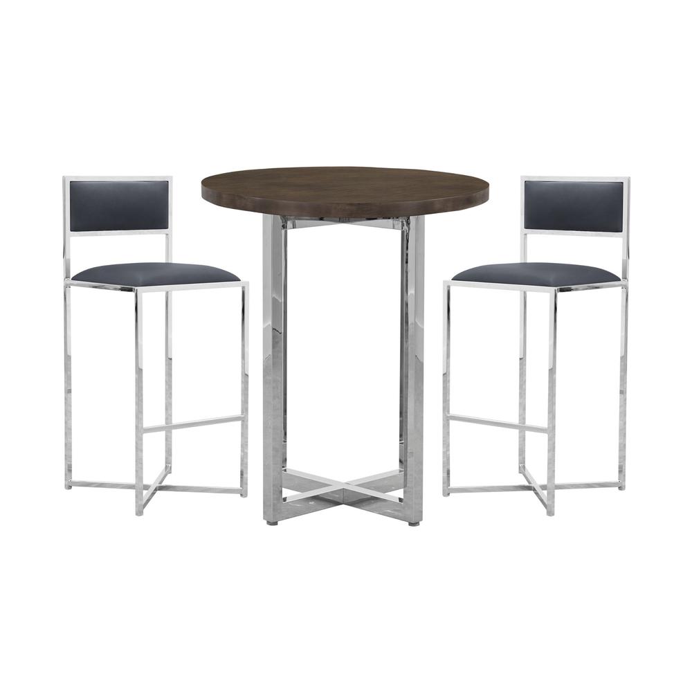 Amalfi X-Base Bar Stool in Cobalt, set of 2. Picture 5