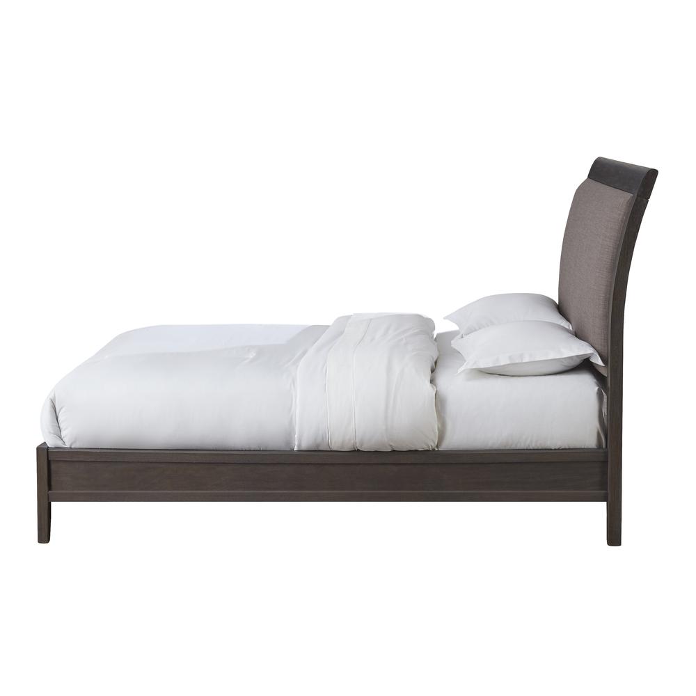 City II Upholstered Sleigh Bed in Basalt Gray. Picture 6