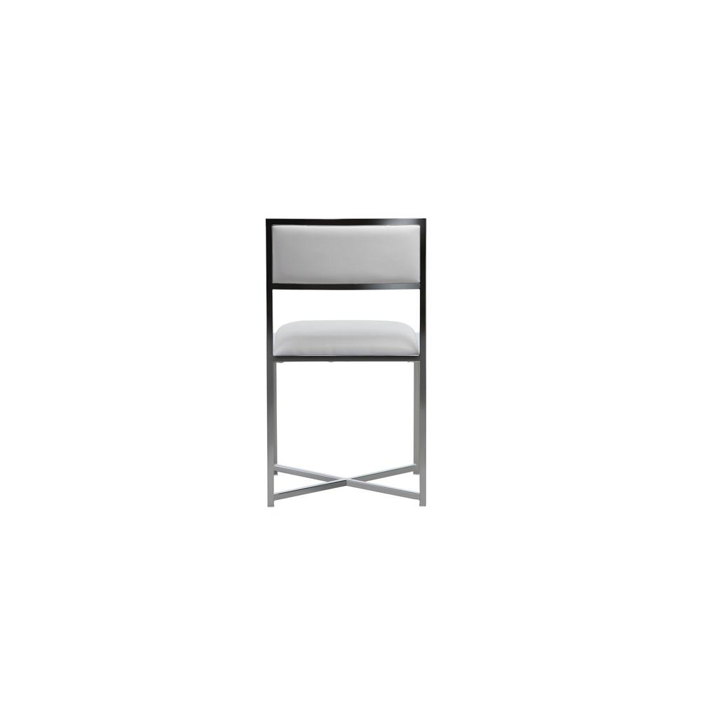 Amalfi X-Base Chair in White, set of 2. Picture 4