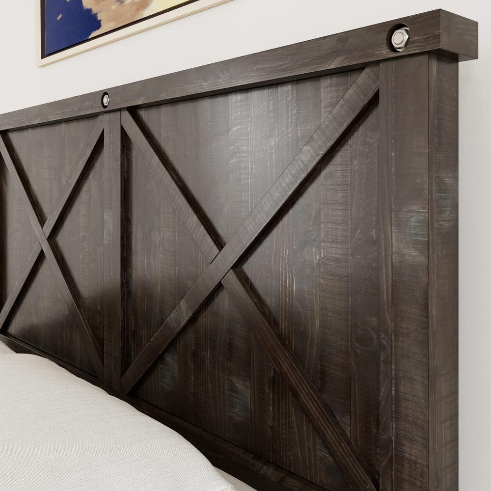 Yosemite Solid Wood Panel Bed in Cafe. Picture 2