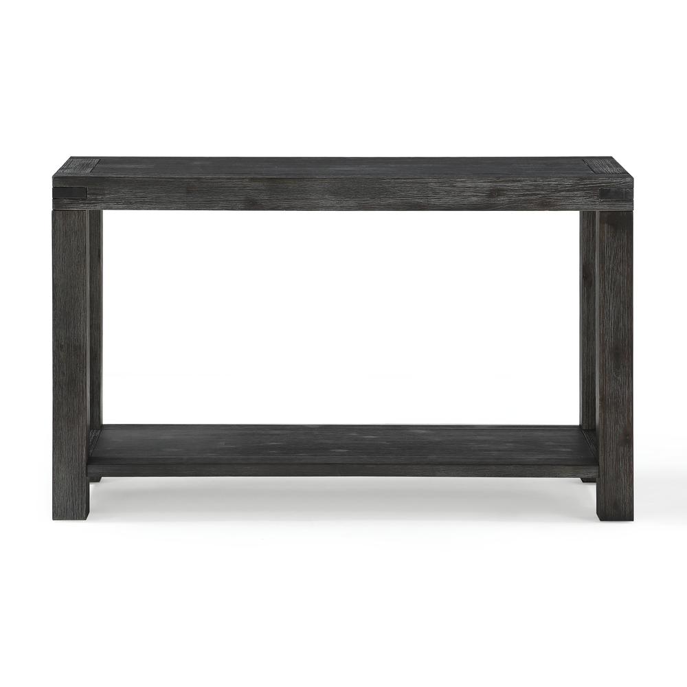 Meadow Solid Console Table in Graphite. Picture 5