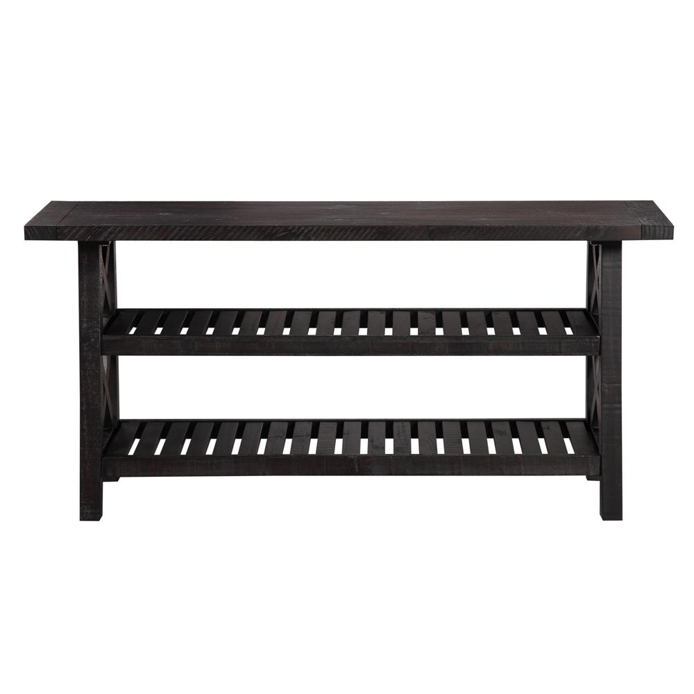 Yosemite Solid Wood Console Table in Cafe. Picture 3