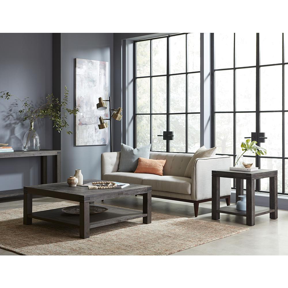 Meadow Solid Console Table in Graphite. Picture 2
