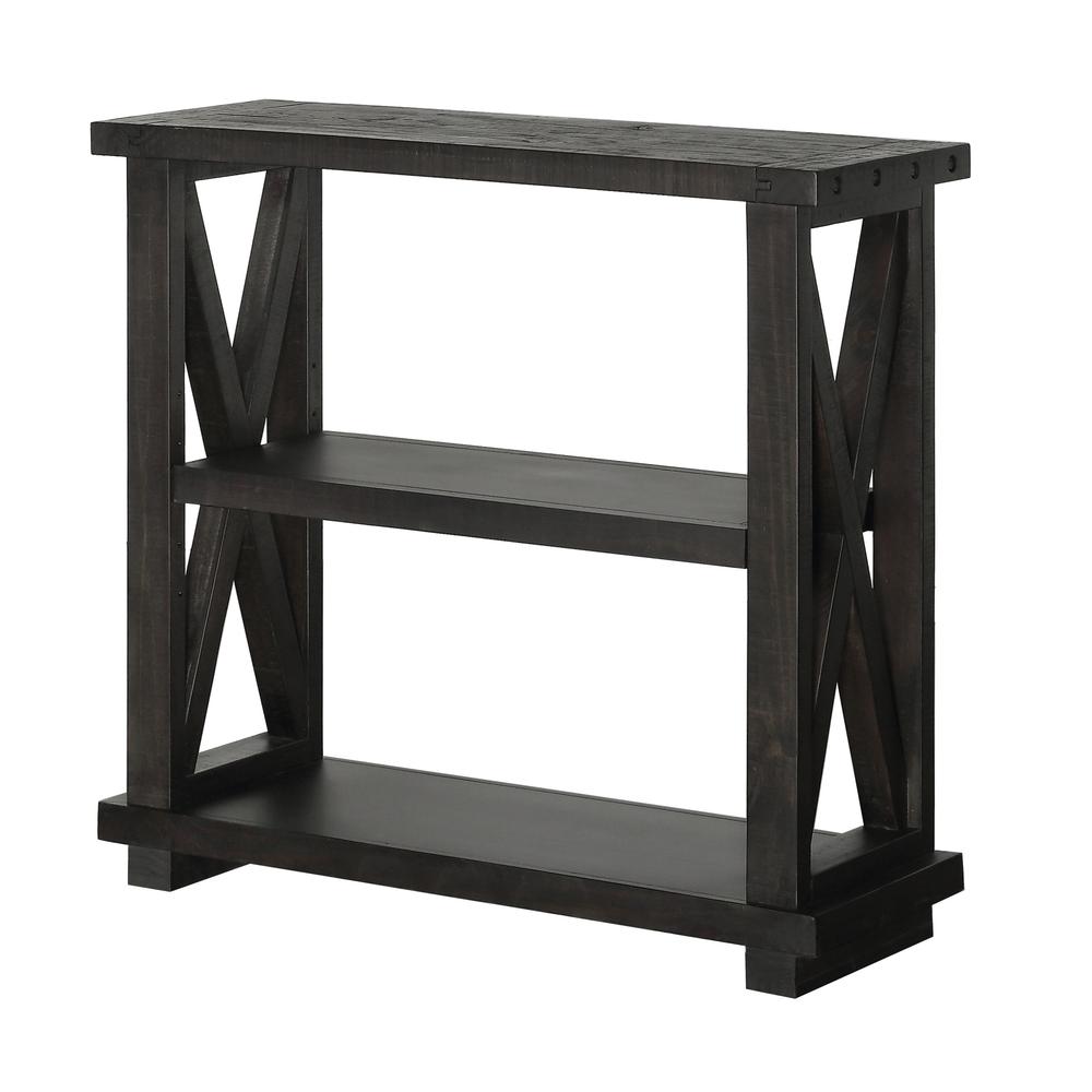 Yosemite Solid Wood 36x39 inch Bookshelf in Cafe. Picture 3