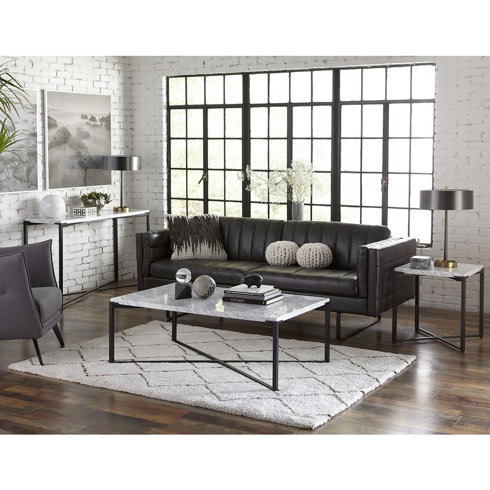 Saxon Coffee Table in Matte Black. Picture 2