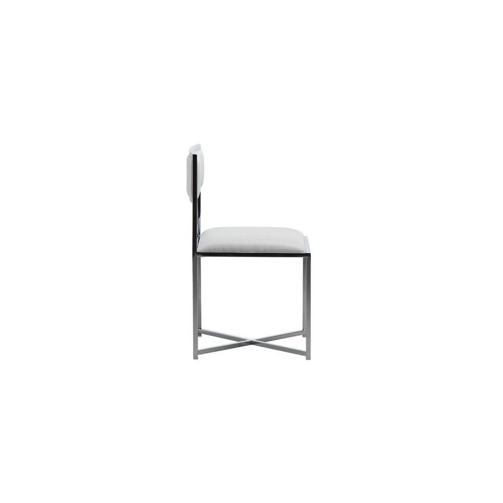 Amalfi X-Base Chair in White, set of 2. Picture 2