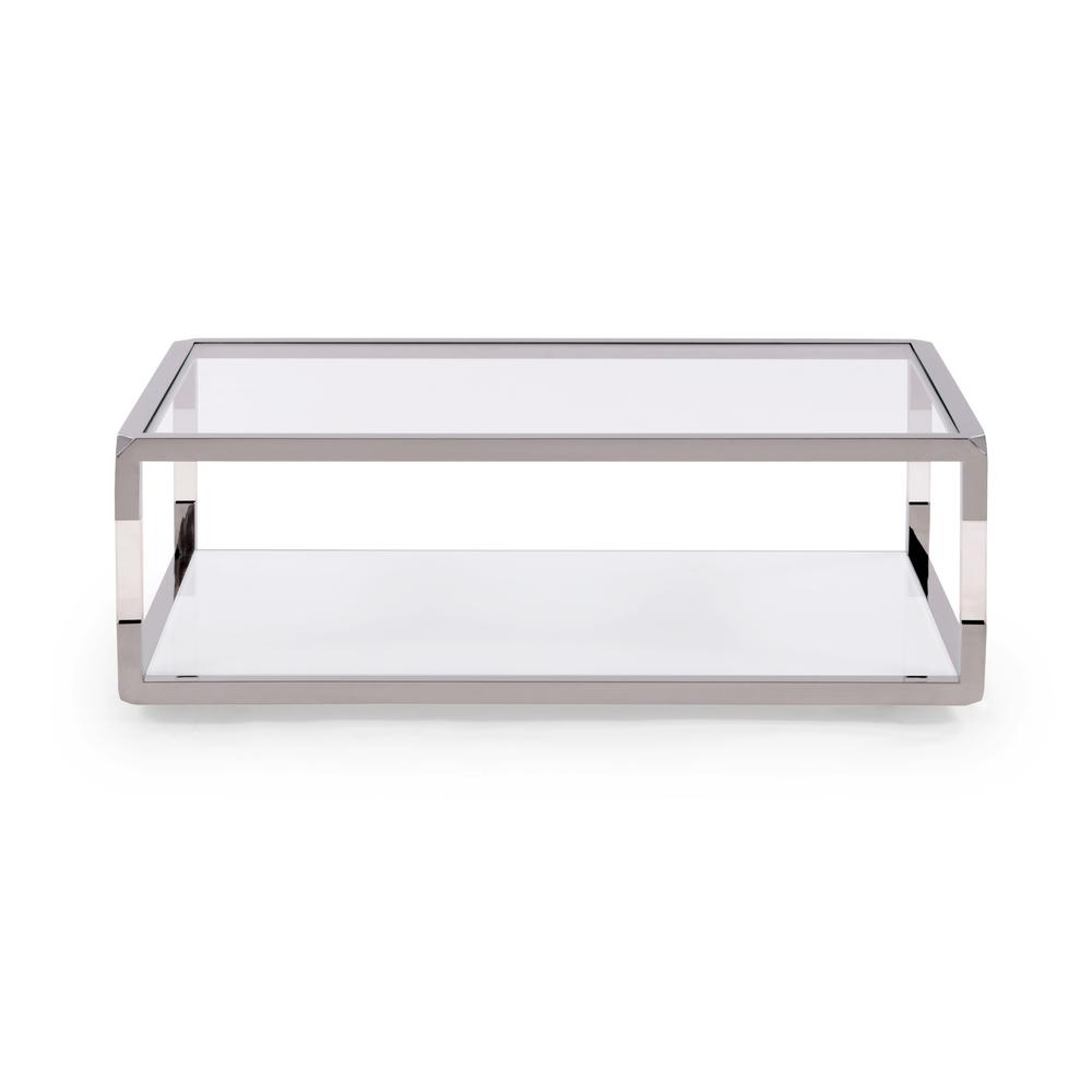 Jasper Coffee Table in Acrylic/White Glass/PSS. Picture 5