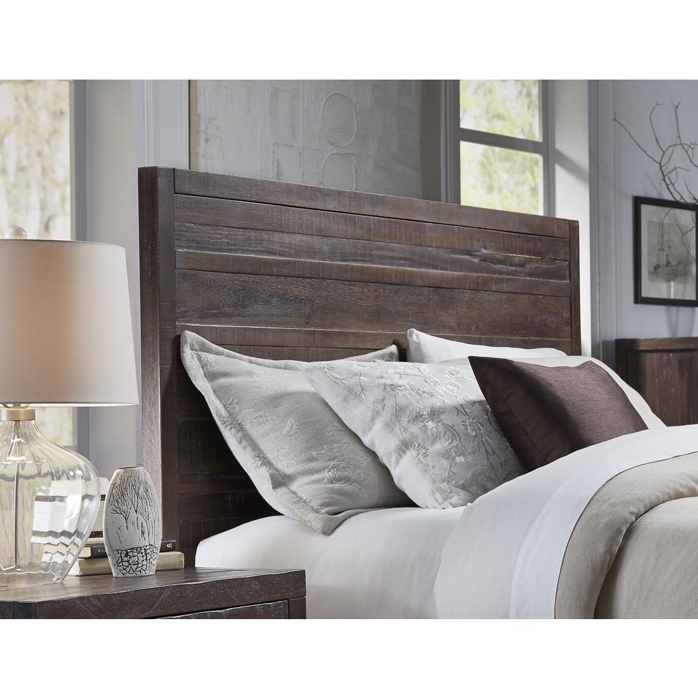 Townsend Solid Wood Panel Bed in Java. Picture 3