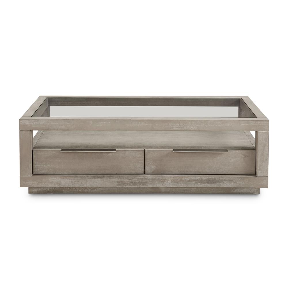Oxford Two-Drawer Coffee Table in Mineral. Picture 3