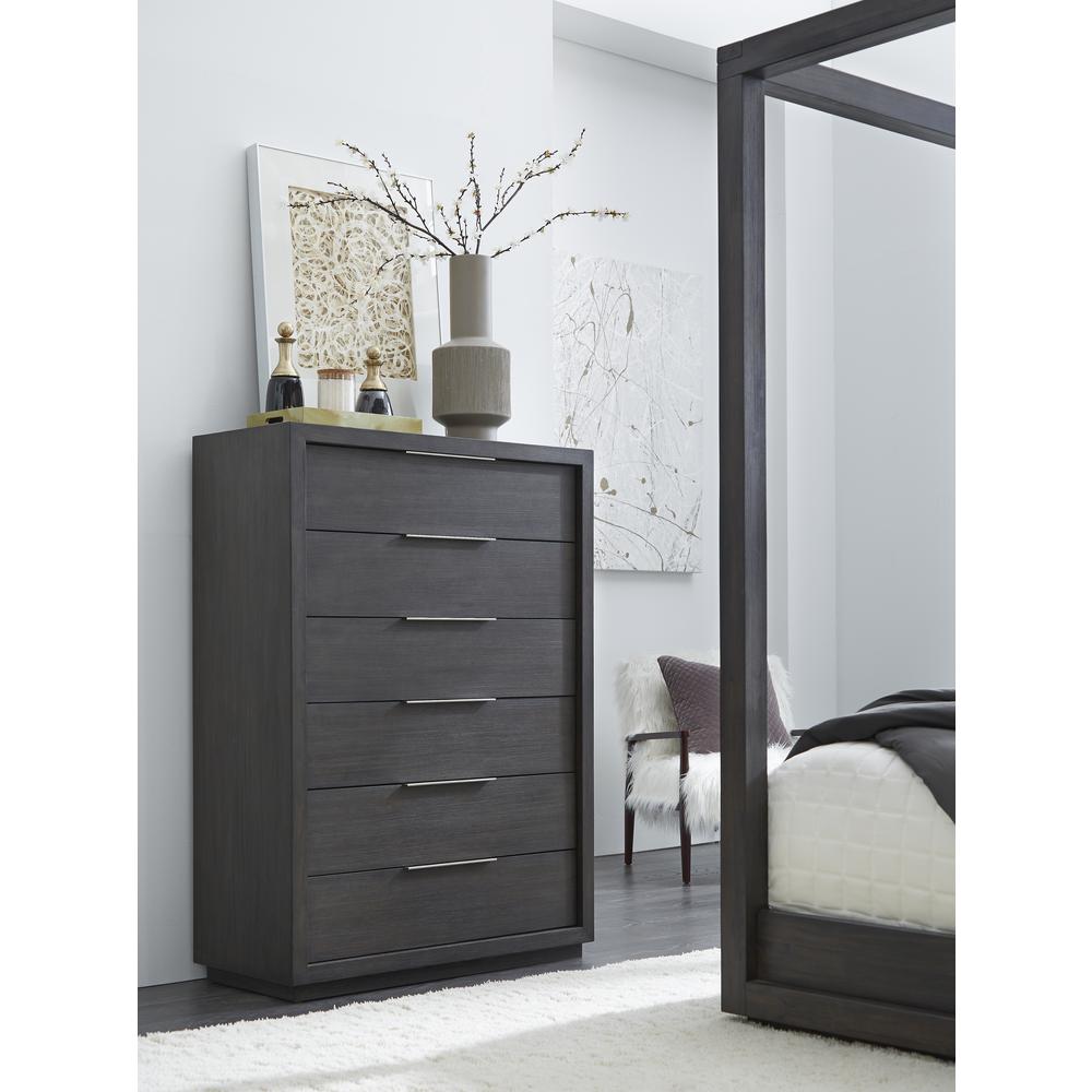 Oxford Six Drawer Chest in Basalt Grey (2024). Picture 1