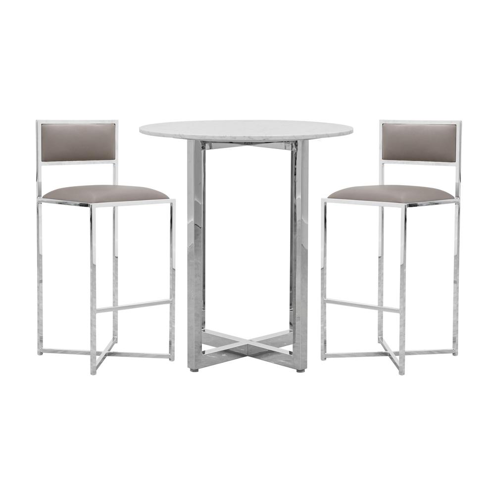 Amalfi X-Base Bar Stool in Taupe, set of 2. Picture 7