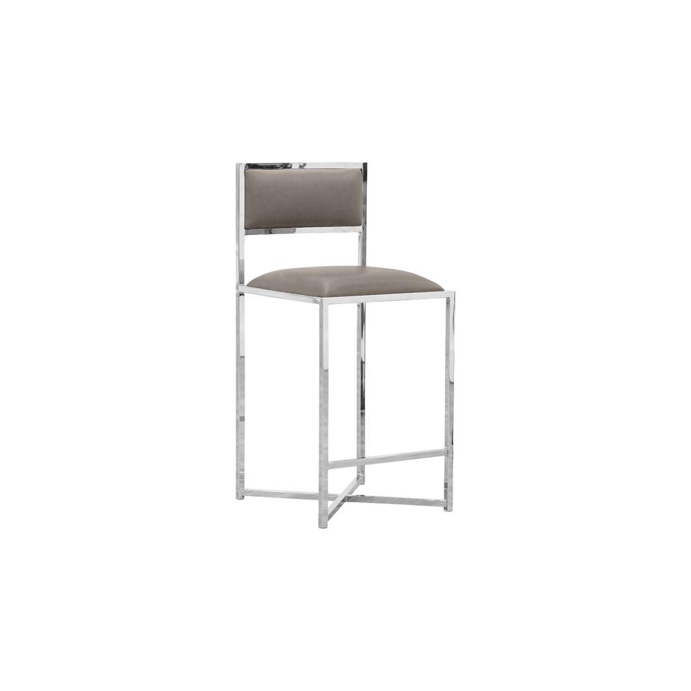 Amalfi X-Base Counter Stool in Taupe, set of 2. Picture 1