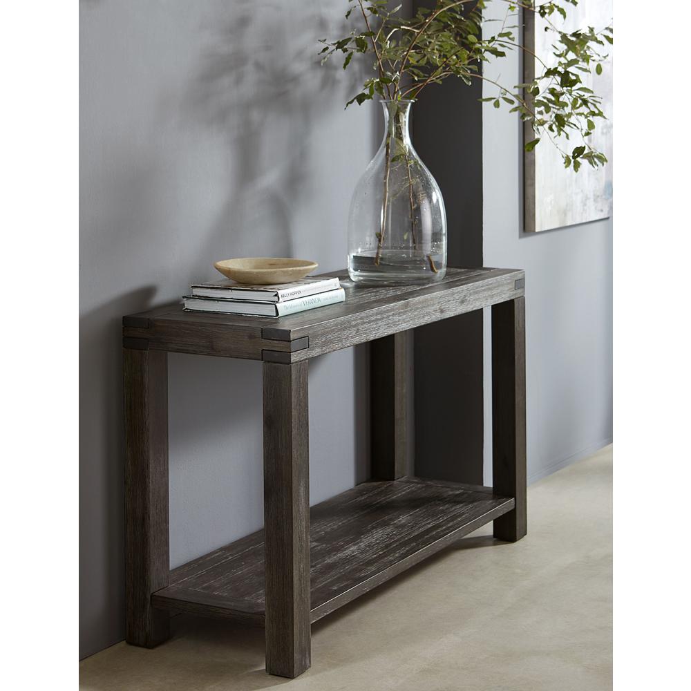 Meadow Solid Console Table in Graphite. Picture 1