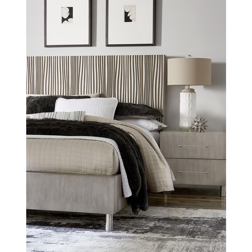 Argento Nightstand in Misty Grey. Picture 3