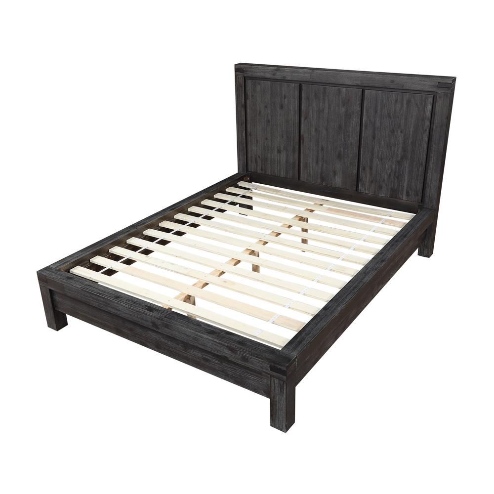 Meadow Solid Wood Platform Bed in Graphite. Picture 7