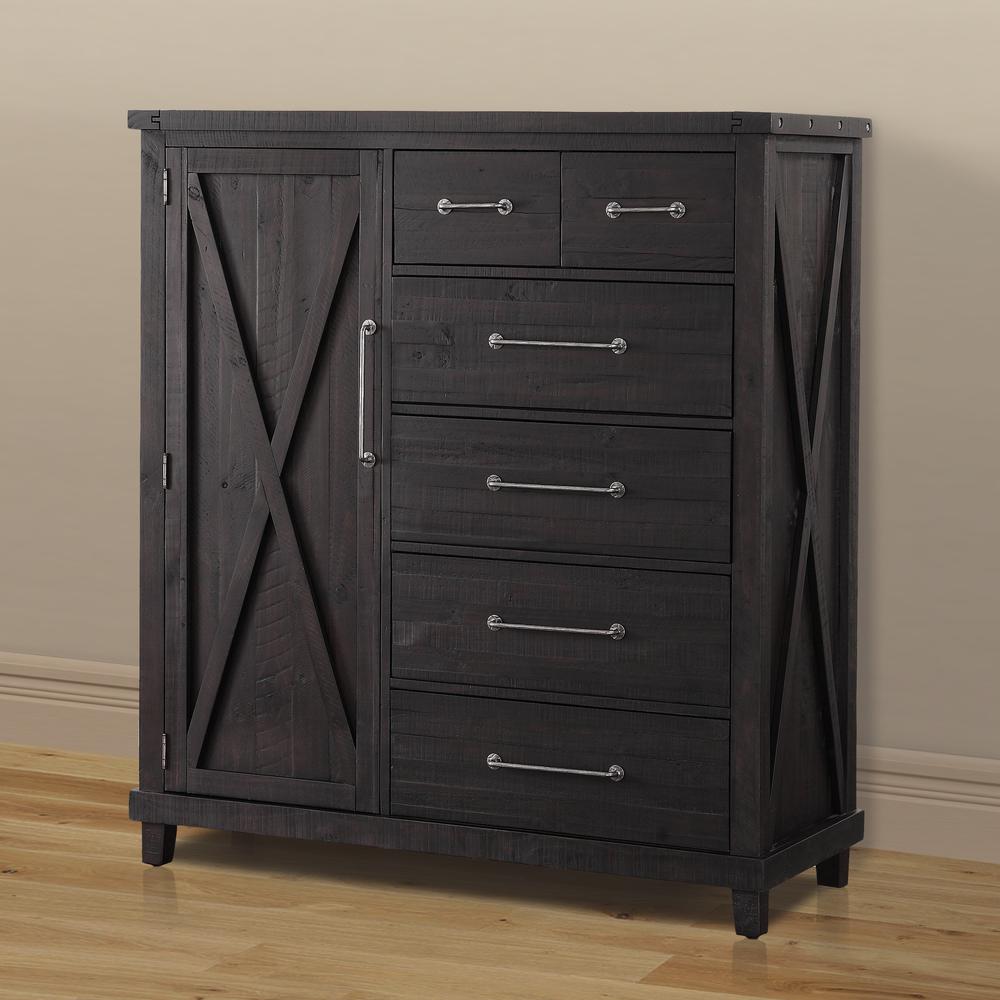 Yosemite Solid Wood Gentleman's Chest in Cafe. Picture 1