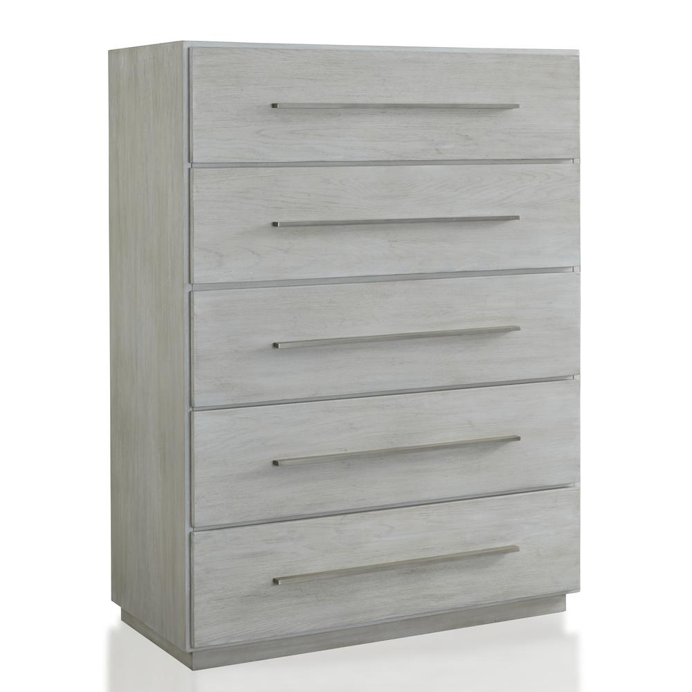 Destination Five Drawer Chest in Cotton Grey (2024). Picture 3