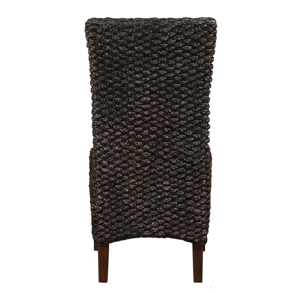 Meadow Wicker Dining Chair in Brick Brown, set of 2. Picture 8