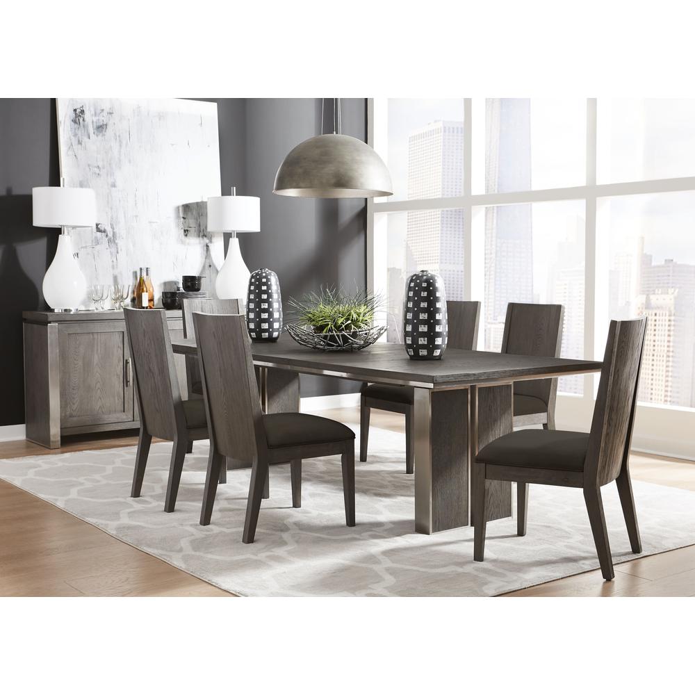 Plata Extension Dining Table in Thunder Grey. Picture 2