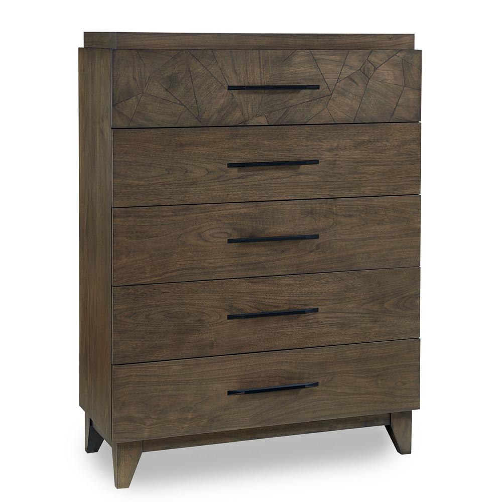 Broderick Five-Drawer Chest  in Wild Oats Brown (2024). Picture 1