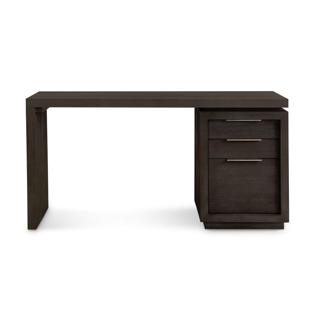 Oxford Single Pedestal Desk in Basalt Grey. Picture 5