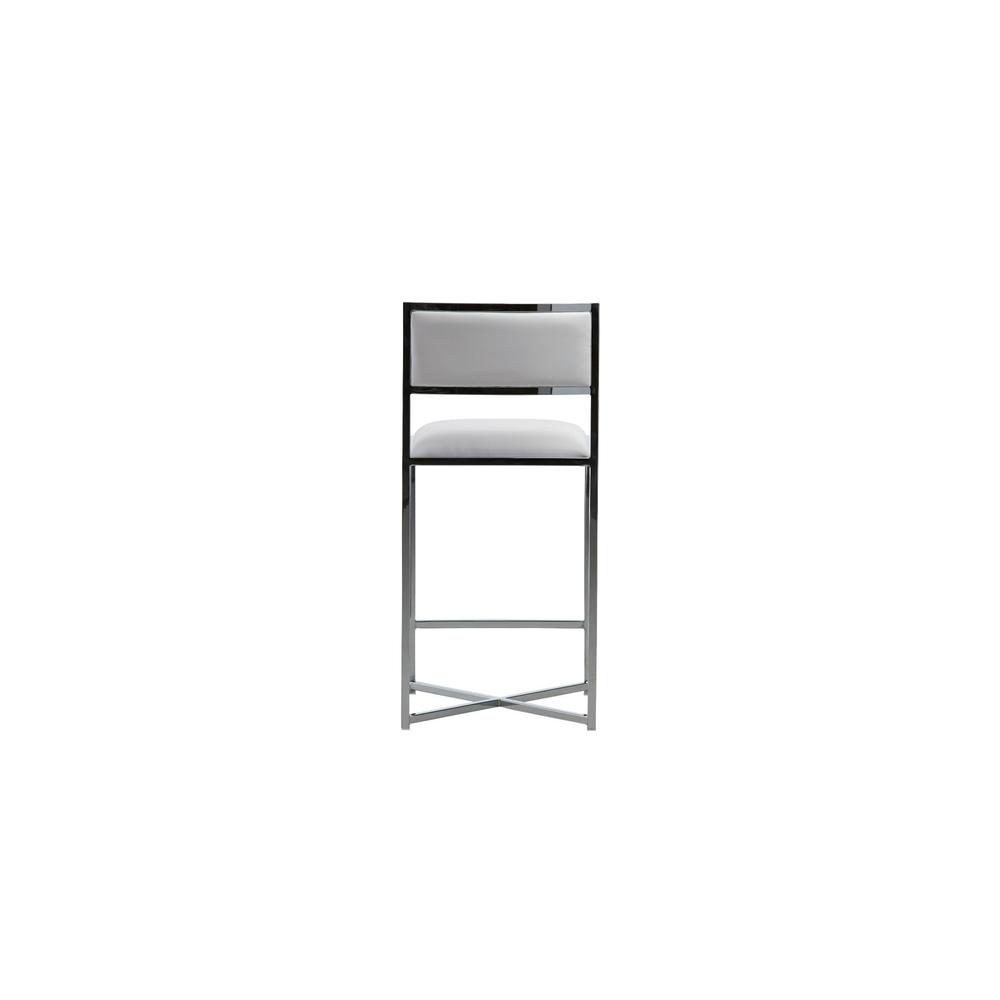 Amalfi X-Base Counter Stool in White, set of 2. Picture 4