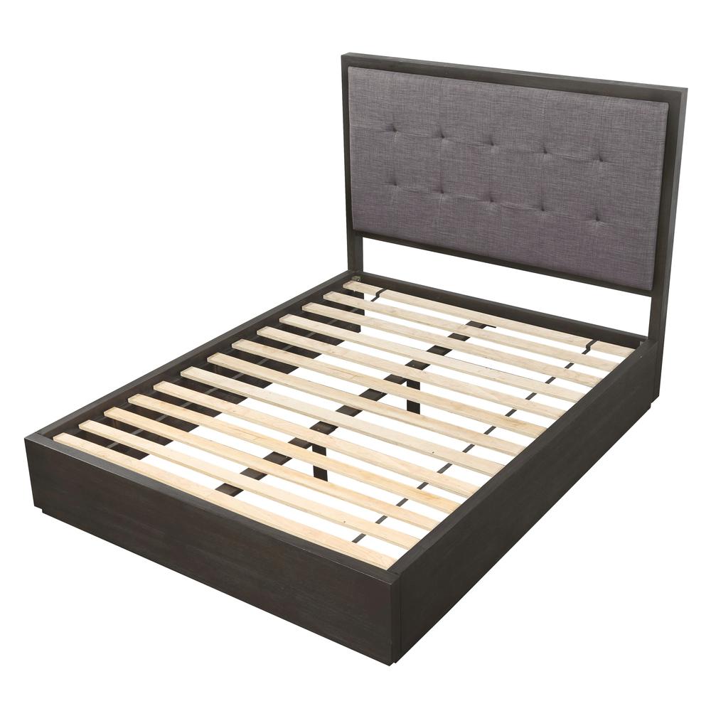 Oxford Upholstered Platform Bed in Dolphin. Picture 7