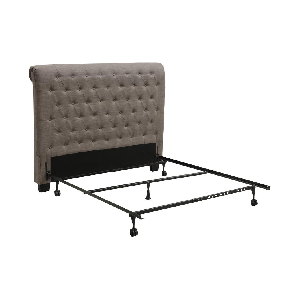 Royal Tufted Upholstered Headboard in Dolphin Linen. Picture 7