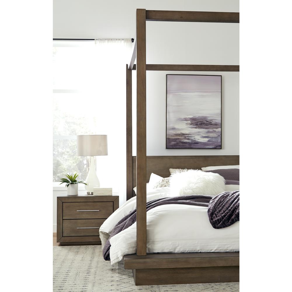 Melbourne Wood Canopy Bed in Dark Pine. Picture 3