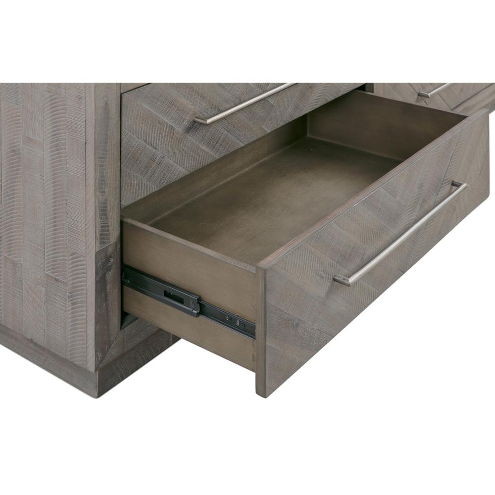 Alexandra Solid Wood 64 inch Media Console in Rustic Latte. Picture 7