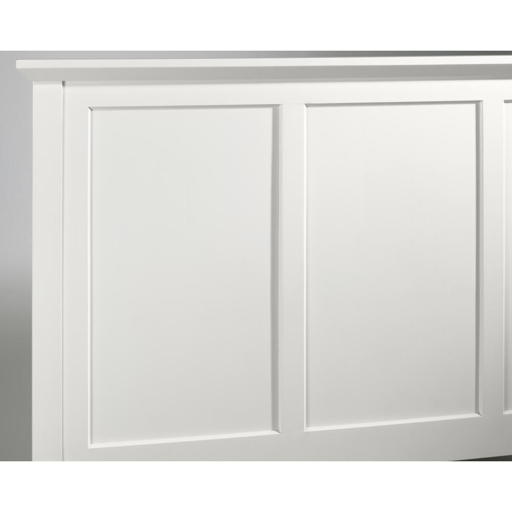 Paragon Wood Panel Bed in White. Picture 3