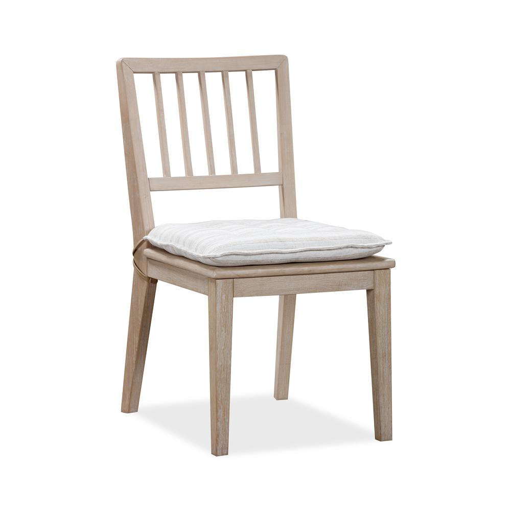 Camden Wood Dining Chair with Detachable Cushion in Chai and Oat, set of 2. Picture 3