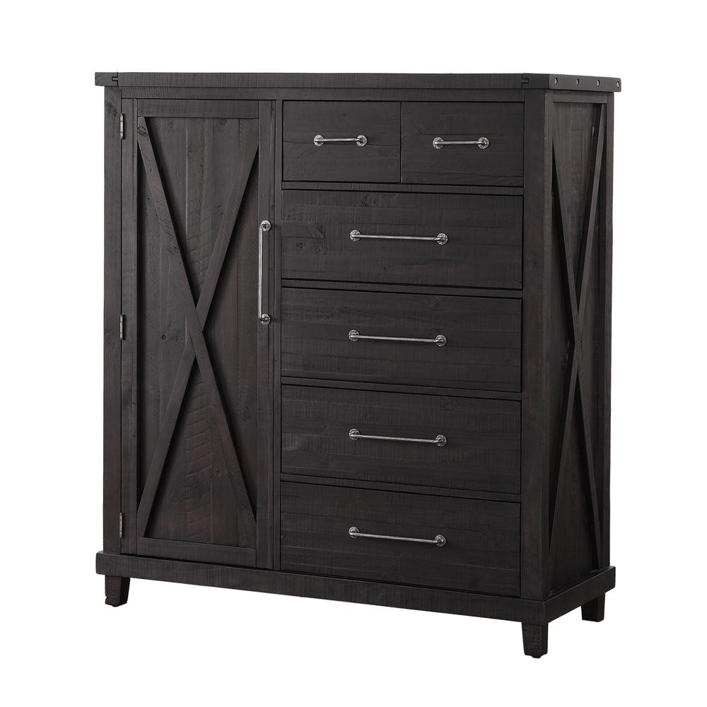 Yosemite Solid Wood Gentleman's Chest in Cafe. Picture 2