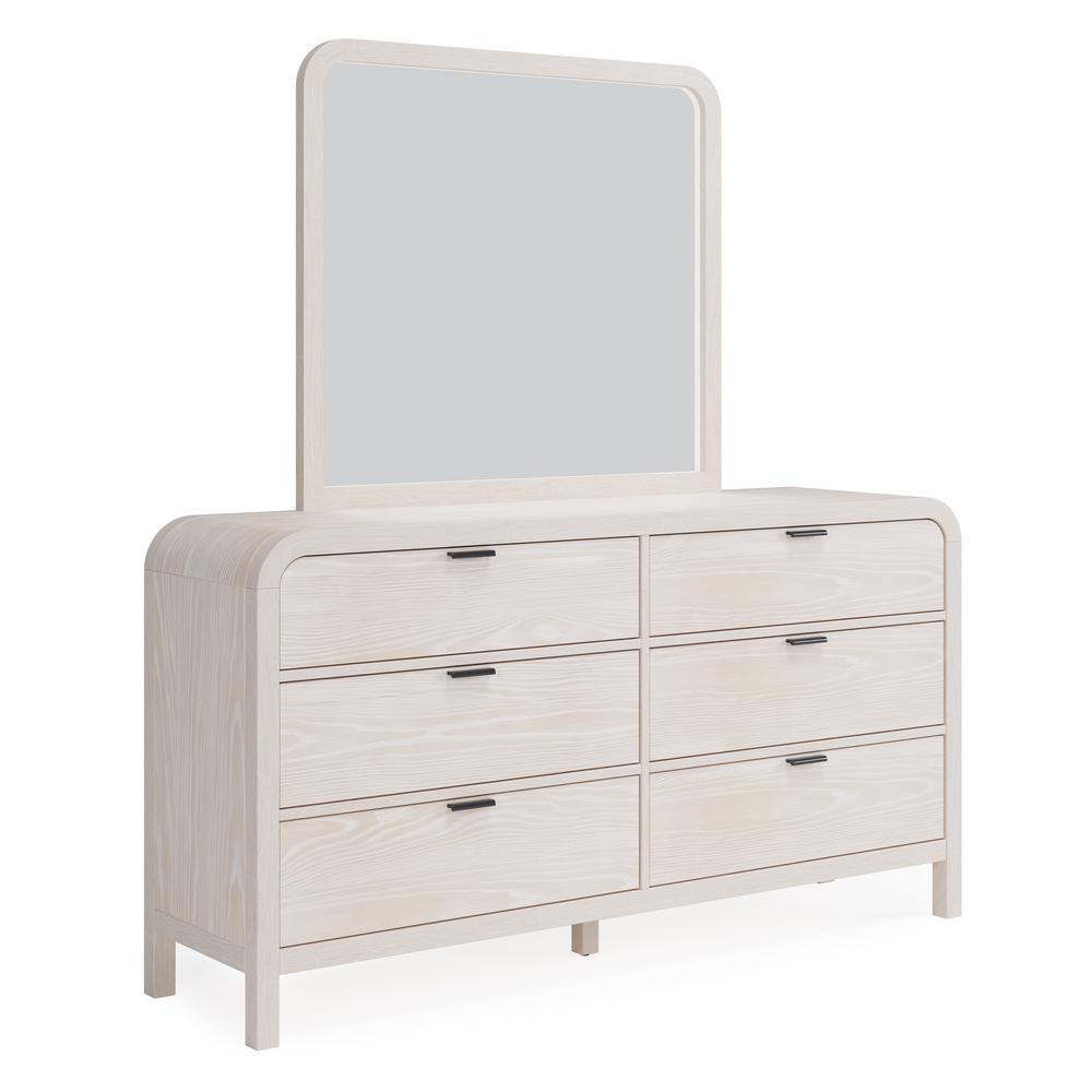 Drake Six Drawer Dresser in Sugar. Picture 4