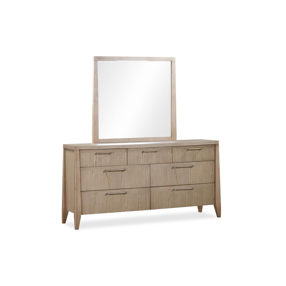 Sumire Seven Drawer Ash Wood Dresser in Ginger. Picture 2