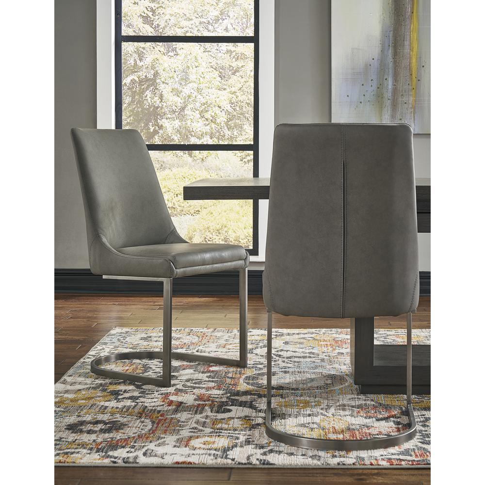 Oxford Dining Chair in Basalt Grey, set of 2. Picture 1