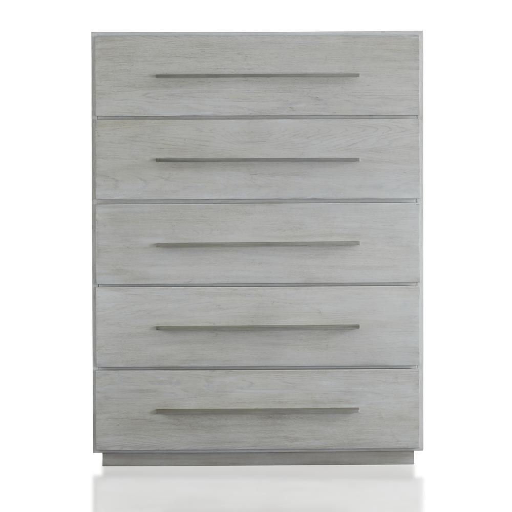 Destination Five Drawer Chest in Cotton Grey (2024). Picture 4