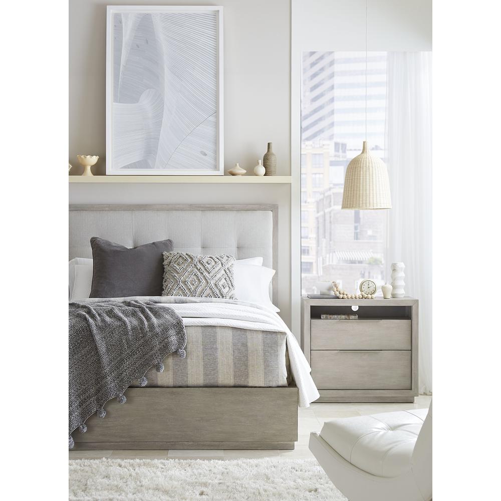 Oxford Two-Drawer Nightstand in Mineral. Picture 6