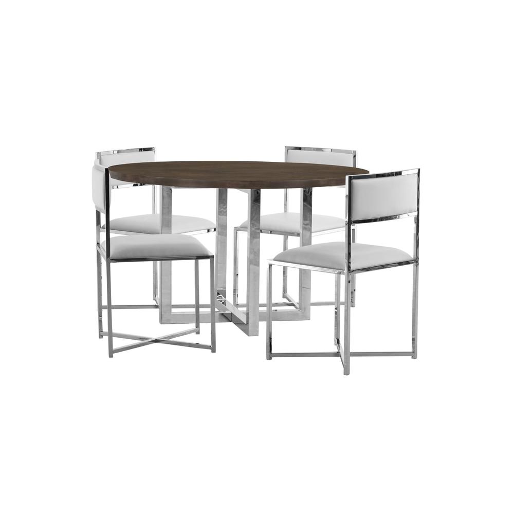 Amalfi X-Base Chair in White, set of 2. Picture 9