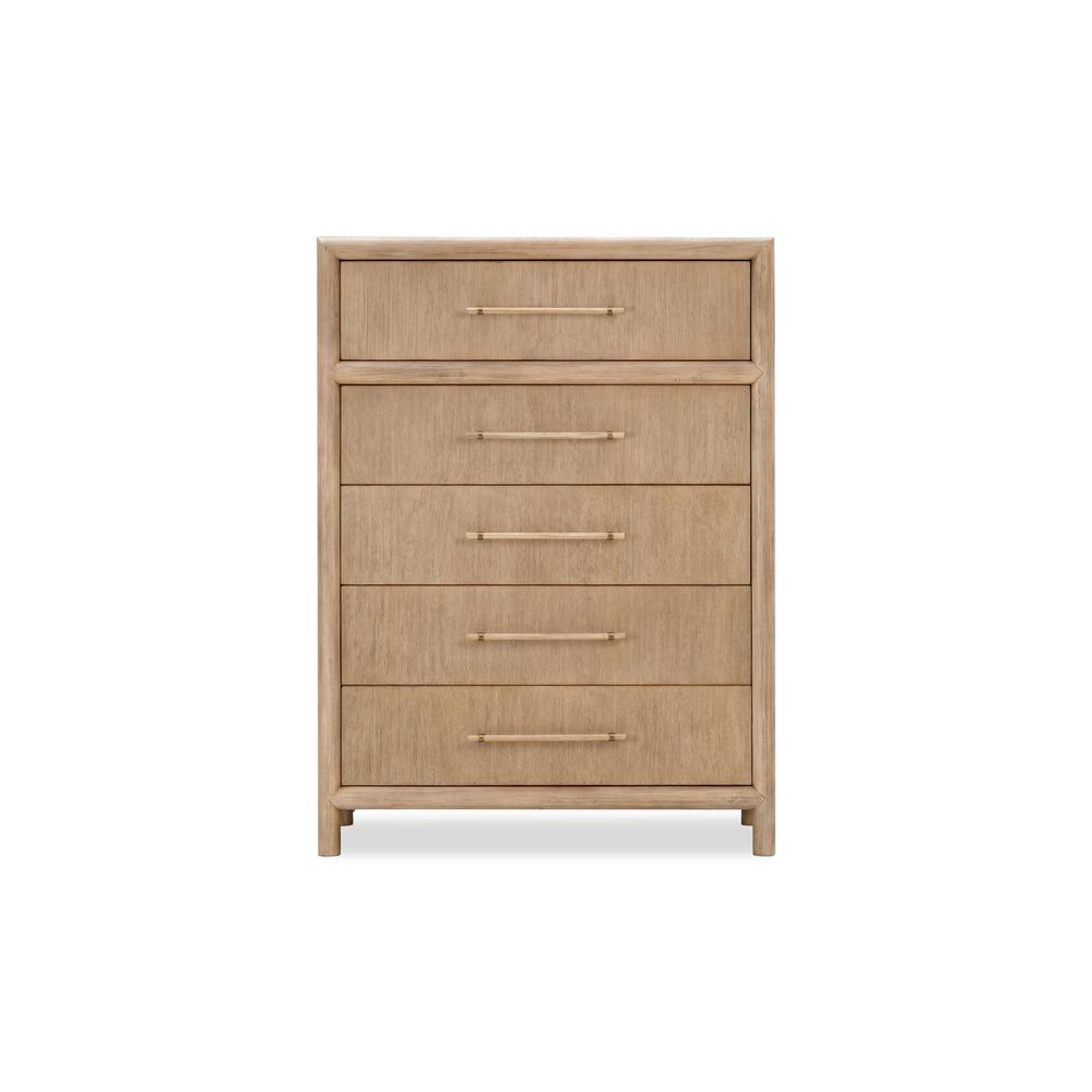 Dorsey Five Drawer Chest in Granola. Picture 2